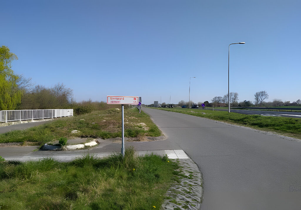 Weg langs de N57